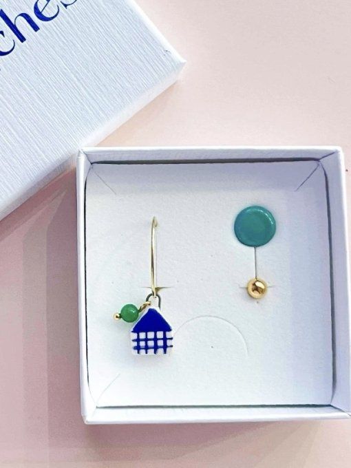 Trio Créole, puce et clou Boucles d'oreilles Fétiches
