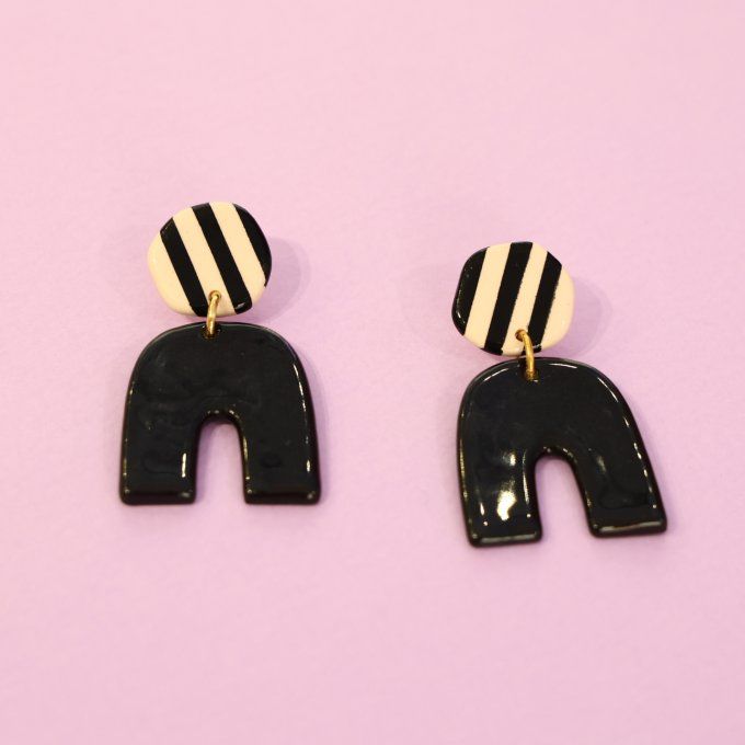Boucles d'oreilles ceramique Fetoches Comme un Dimanche