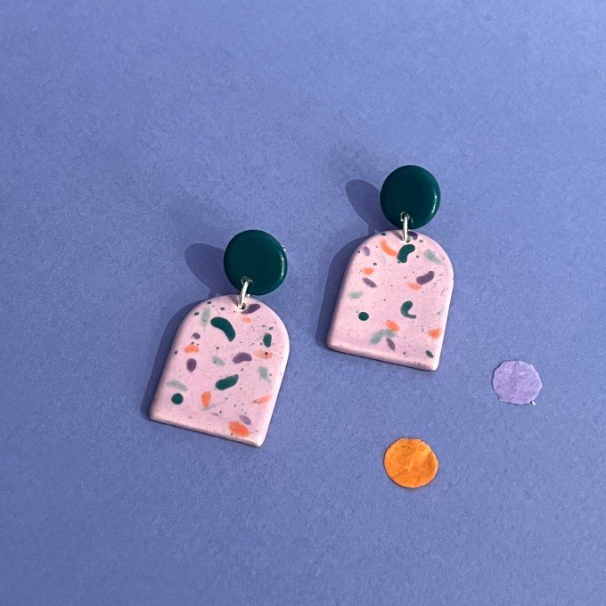 Boucles céramique pendantes Mes Fetiches