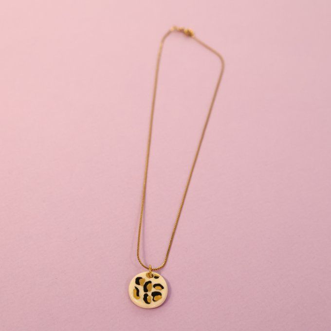 COLLIER  DOT LEOPARD GRRRAOU