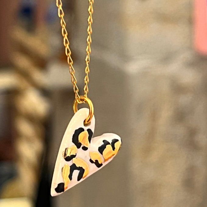zomm collier Amour leopard